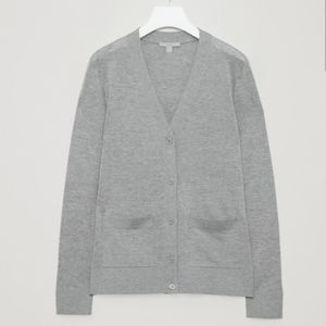 COS cotton-silk knit cardigan small